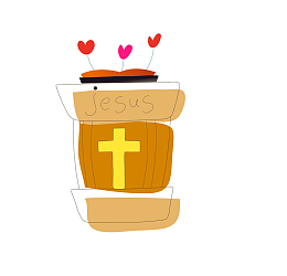 耶稣十字墓碑简图