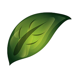 绿色手绘矢量树叶