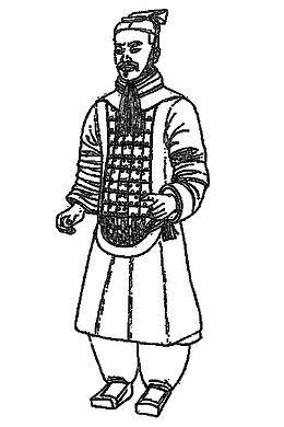 简笔画士兵卡通兵马俑