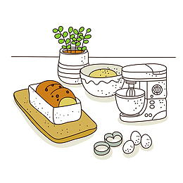 手绘厨房的精致生活