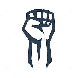 拳头力度图案设计矢量素材,