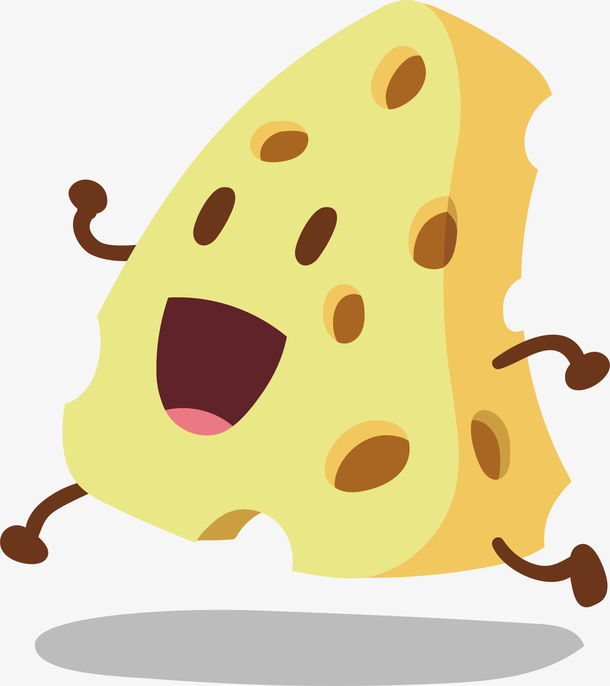 矢量图黄色的提拉米苏