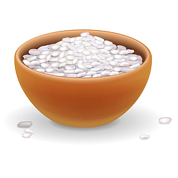 一碗米饭矢量插画