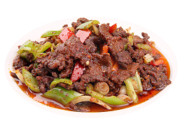 孜然青椒爆炒牛肉