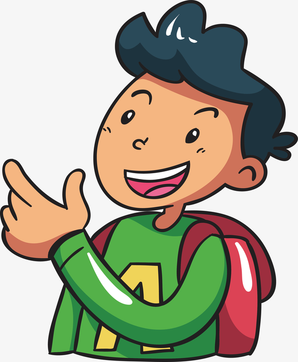 微笑的卡通人物