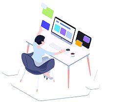 创意手绘大数据时代插画