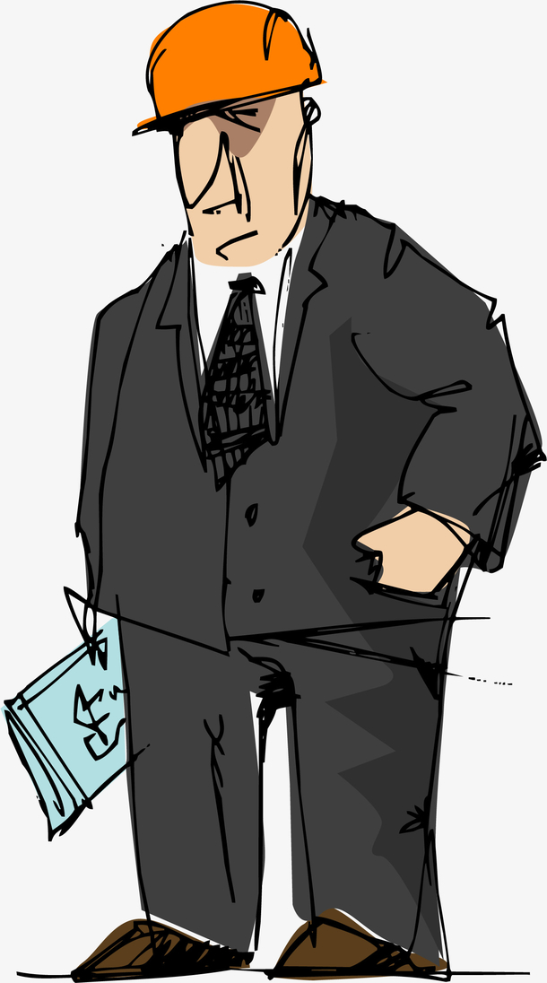 矢量手绘包工头