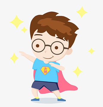 卡通手绘中考冲刺人物