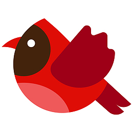 一只扁平化的小鸟