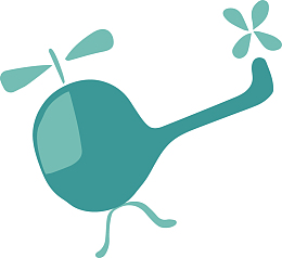 卡通手绘儿童画直升飞机素材