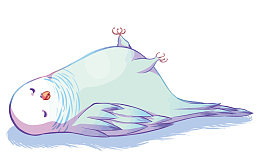 死亡的小鸟矢量图下载