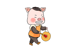 猪年猪小福免抠PNG