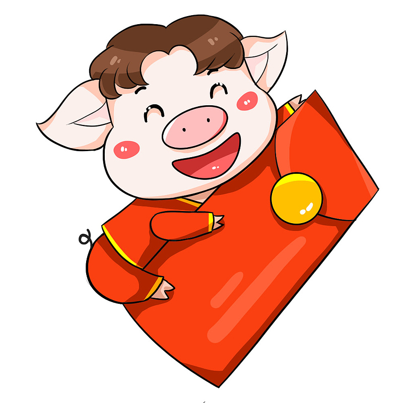 2019猪小福红包免抠