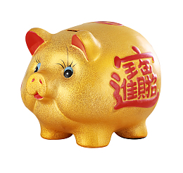 2019年新年快乐金猪招财