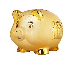 2019年新年大吉金猪招财陶瓷猪