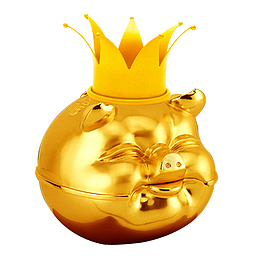 猪年皇冠金猪储蓄罐元素