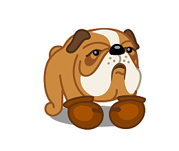 眼睛发光的狗狗