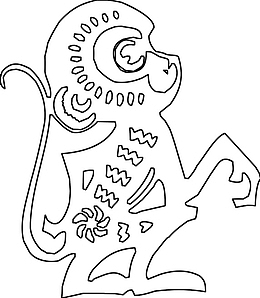 猴子简笔画