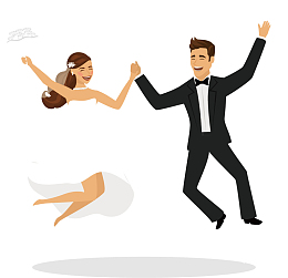 新人结婚喝彩的人