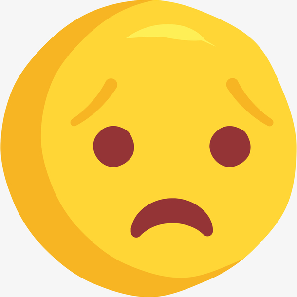 黄色圆弧不开心元素