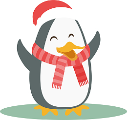 满脸笑容的企鹅