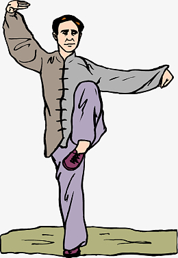 太极金鸡独立人物