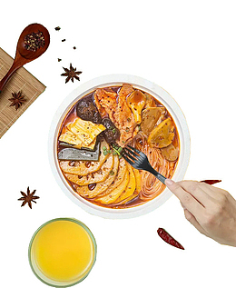 四川风味冒菜小吃PNG