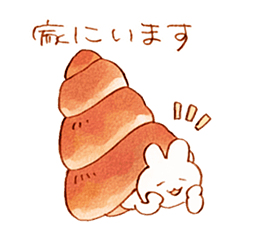 蜗牛形状的吃货兔子