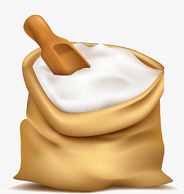 一袋大米pngpng木碗里的白砂糖pngpng就铲子白糖pngpng卡通白糖罐子