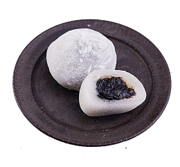 美食糯米糍微距特写