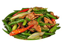 爆炒青椒炒肉美食