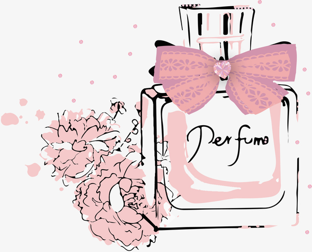 手绘香水免抠素材免费下载_觅元素51yuansu.com