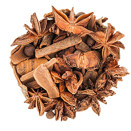 杂乱无序的八角香料