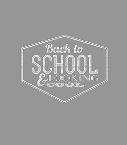 几何徽章的粉笔画