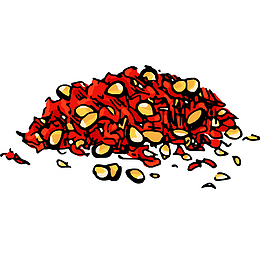 手绘辣椒粉免抠PNG