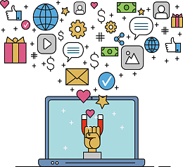 电脑屏幕上的磁铁