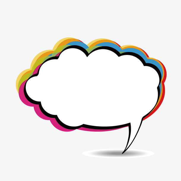 矢量彩色对话框