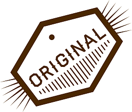咖啡色original标签