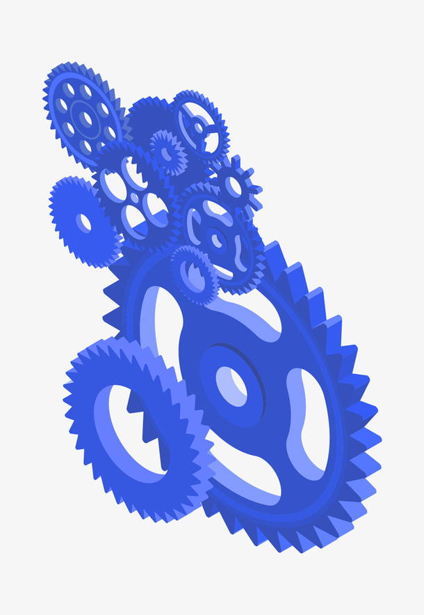 5d齿轮立体装饰图案免抠素材免费下载_觅元素51yuansu.com