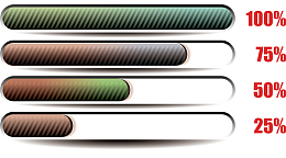 矢量百分比进度条装饰图案