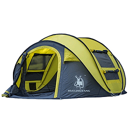 实物野营野外露营帐篷