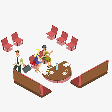 个性休息室矢量绘画