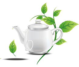 卡通茶壶矢量图下载