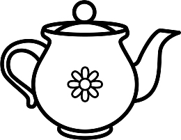 黑色简约古典茶壶