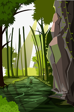 aipng绿色简约树林装饰图案pngaipng矢量椰树免抠下载pngpng木门森林