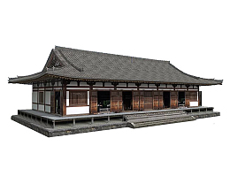 传统木长屋PNG