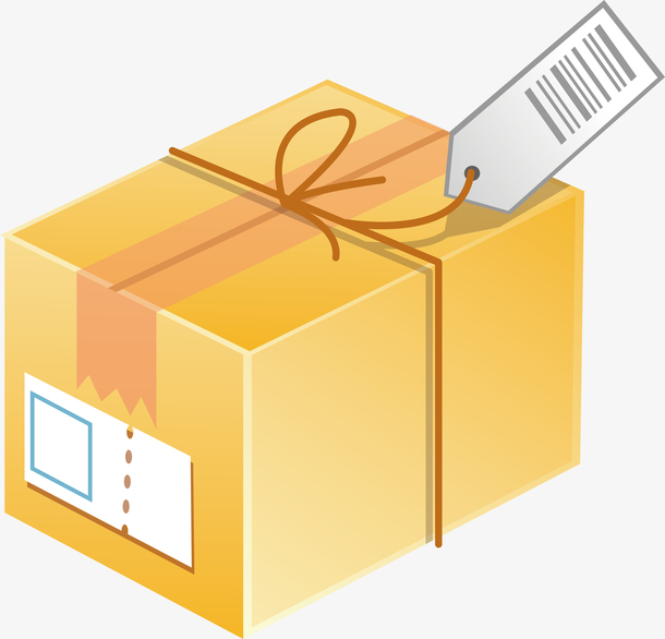 纸箱子打包矢量素材
