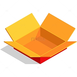 打开的礼盒矢量插画