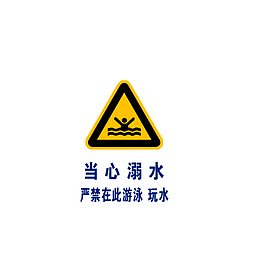 严禁在此游泳，玩水