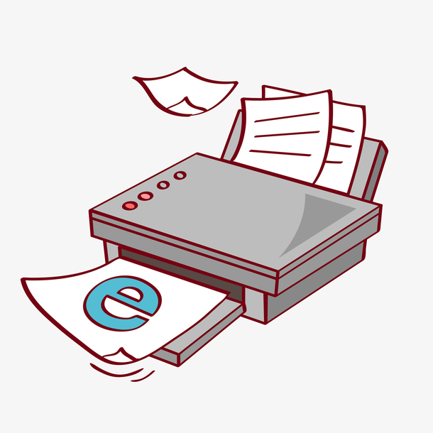 忙碌的印刷机png下载